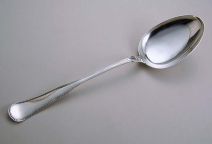 Danish Antique Silver Serving Spoon - Exceptional size